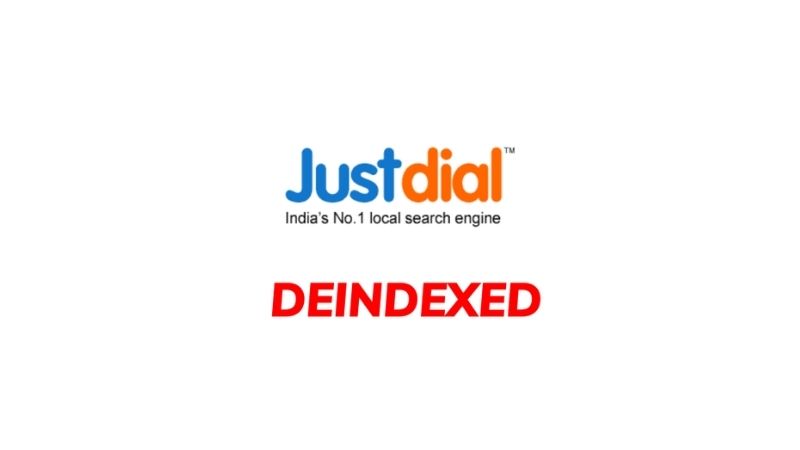 Justdial Deindexed From Google